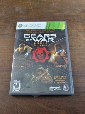 Microsoft Xbox 360 Gears Of War triple Pack Game CIB